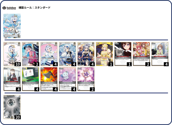 白単【天音かなた】デッキ