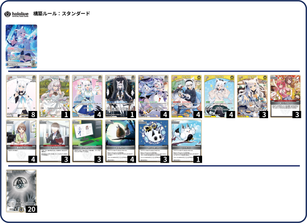 白単【白上フブキ】デッキ